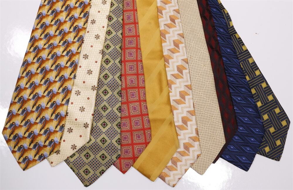 Lot of 10 Ermenegildo Zegna Silk Neckties Ties Made in Italy